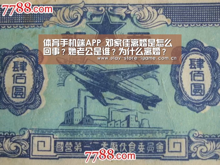 体育手机端APP_邓家佳离婚是怎么回事?她老公是谁?为什么离婚?(图4) 爱游戏